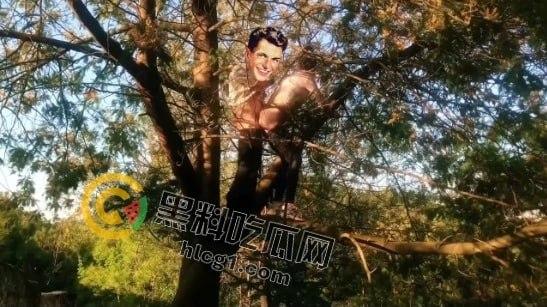 大胆人妻不满足山上野炮，竟转战树梢继续狂野后入打炮挑战！-7