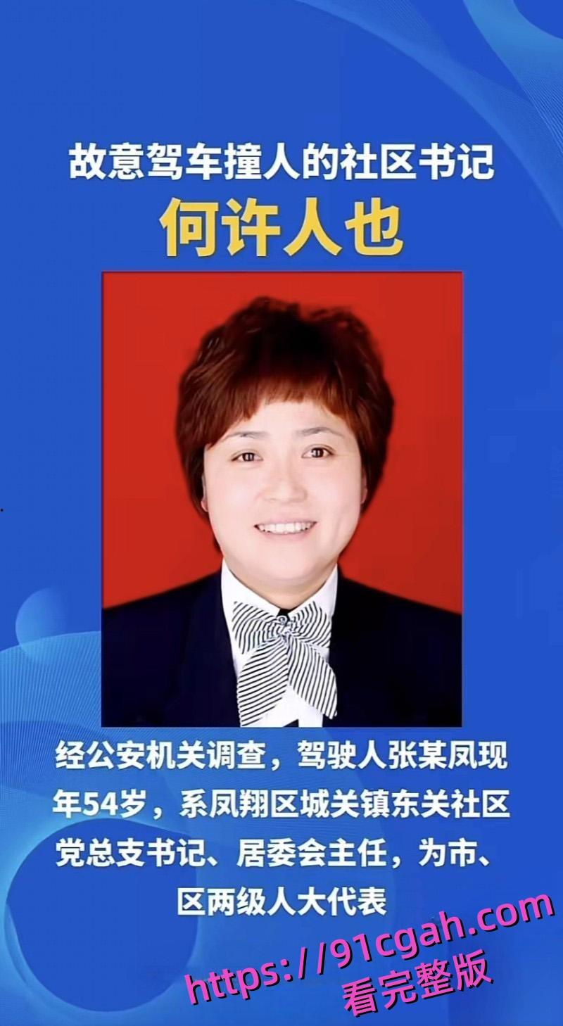 陕西宝鸡凤翔区党支部书记 张春凤 因丈夫出轨当众驾车怒撞小三 不料伤及多位无辜市民！-1