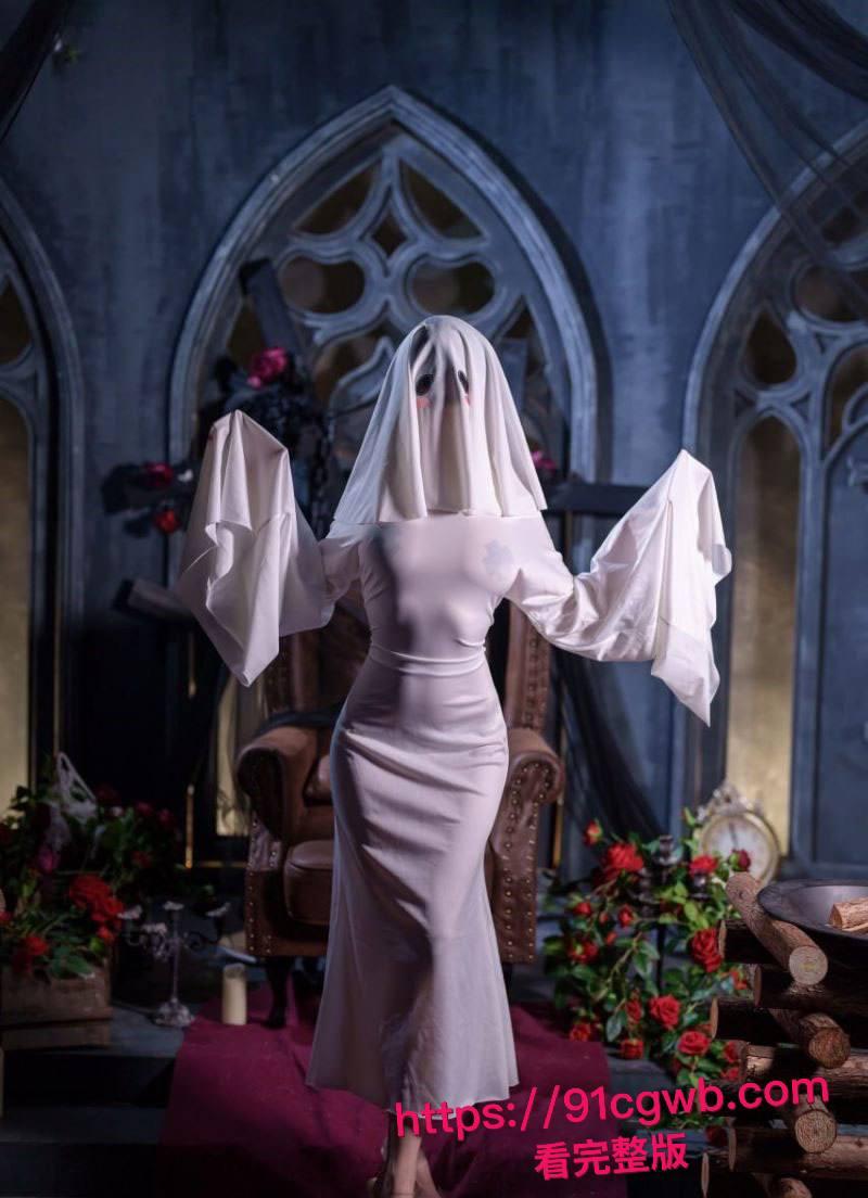 高颜福利姬 蜜汁猫裘 幽灵娘首发 透视鬼纱裹身 湿身锁骨滴水 粉穴若隐若现 诱惑拉满直接封神！-2